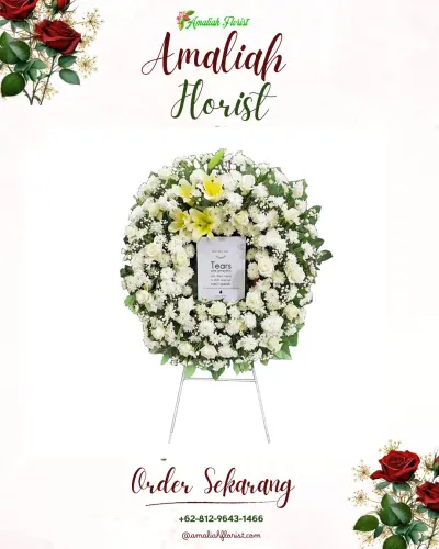 Krans Bunga Duka Cita di Sepanjangjaya